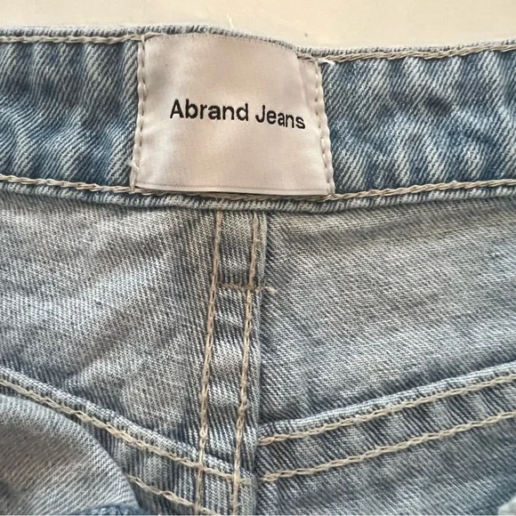 Abrand Women’s Shorts Size 10 Waist 28 Tattered High Rise Denim Jean Cutoffs - Picture 10 of 16